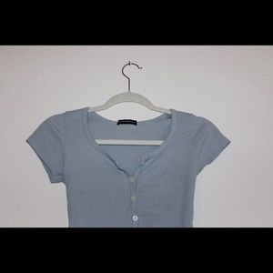 BRANDY MELVILLE Blue Zelly Top NWOT